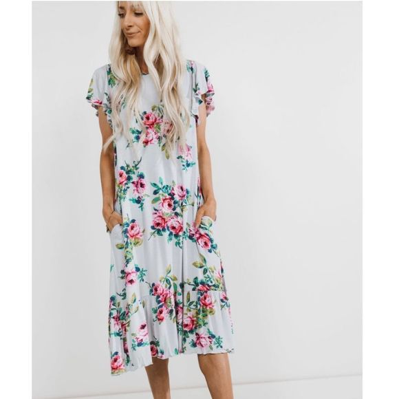 NWT The Frankie Crystal Collection Libby Ruffle Dress - Picture 1 of 2